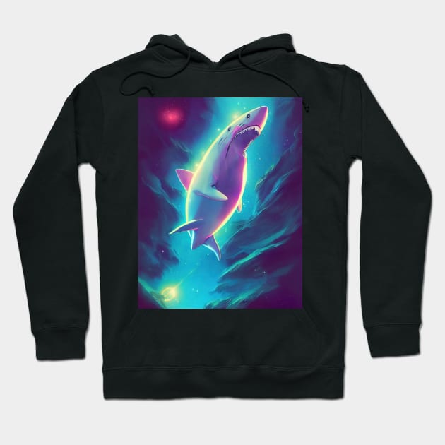 Alien Shark T-Shirt Hoodie by ComicsFactory